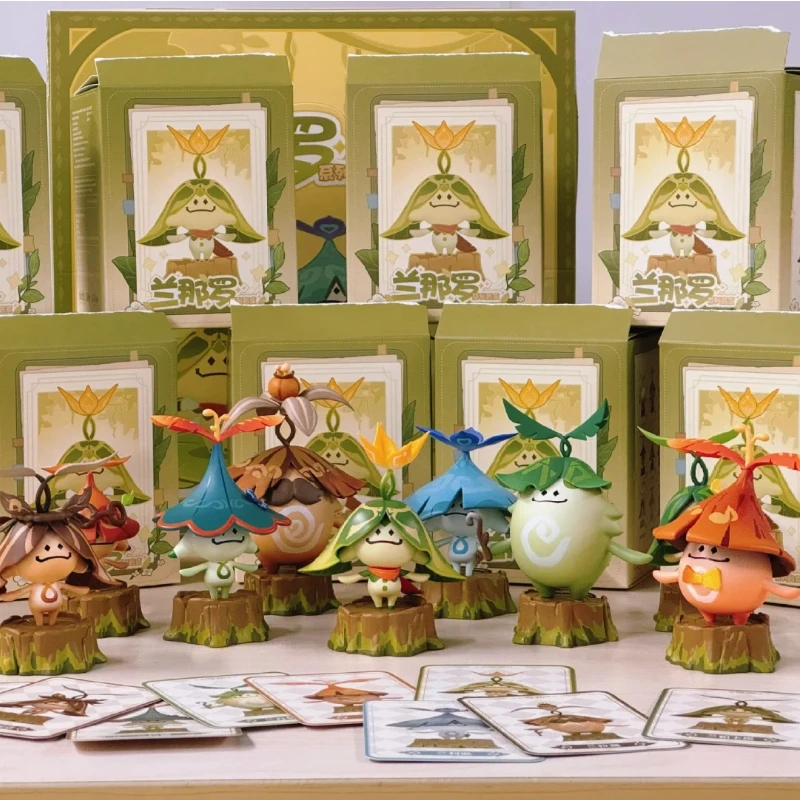 

Подлинная серия Genshin Impact Aranara, слепая коробка, персонализированные креативные украшения комнаты, игрушки, подарки, каваи, игрушка на Рождество, день рождения, подарок