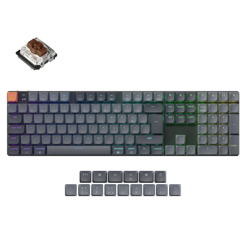 Keychron K5 Max QMK Wireless Custom Mechanical Keyboard  ISO Layout Collection
