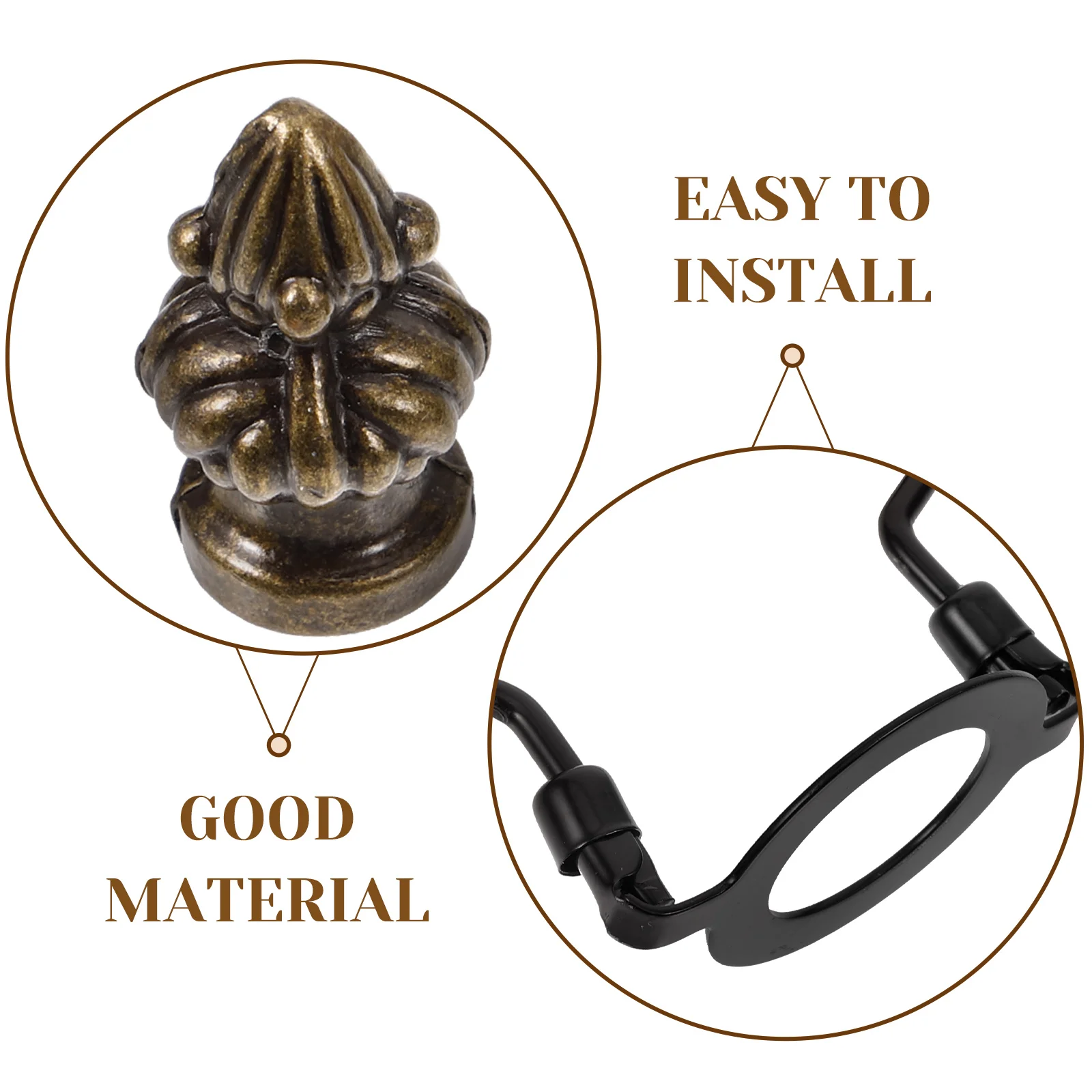 

Floor Horn St Finial Shade Adjustable Parts Repair Holder Adapter Iron Harp Shade Kit Replacement Knob DIY Parts Table Lamp