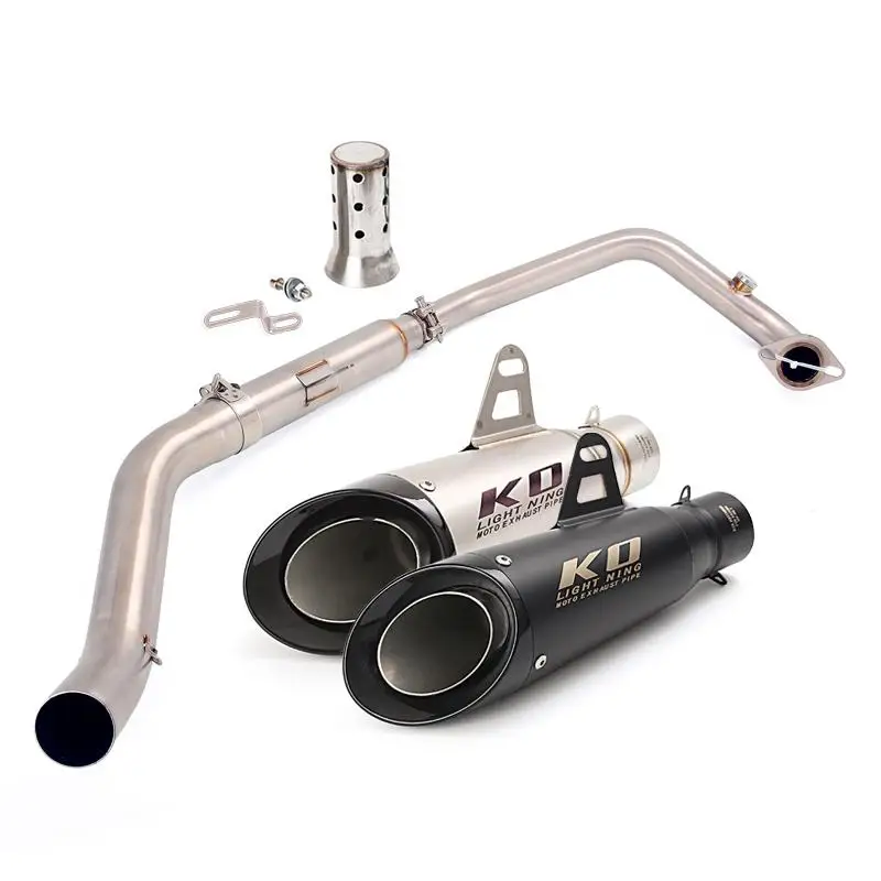 

For CF Moto NK250 250SR NK300 300SR Motorcycle Full Exhaust System 51mm Muffler Stainless Steel Header Link Pipe DB Killer