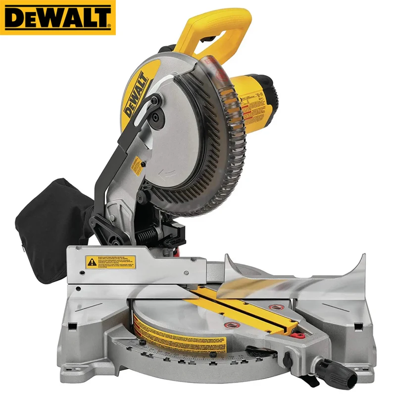 DEWALT DW713 Miter Saw Industry Aluminum Machine 10-Inch 15-Amp Single Bevel Compound Push-Pull Wood Aluminum Cutting Saw 220V