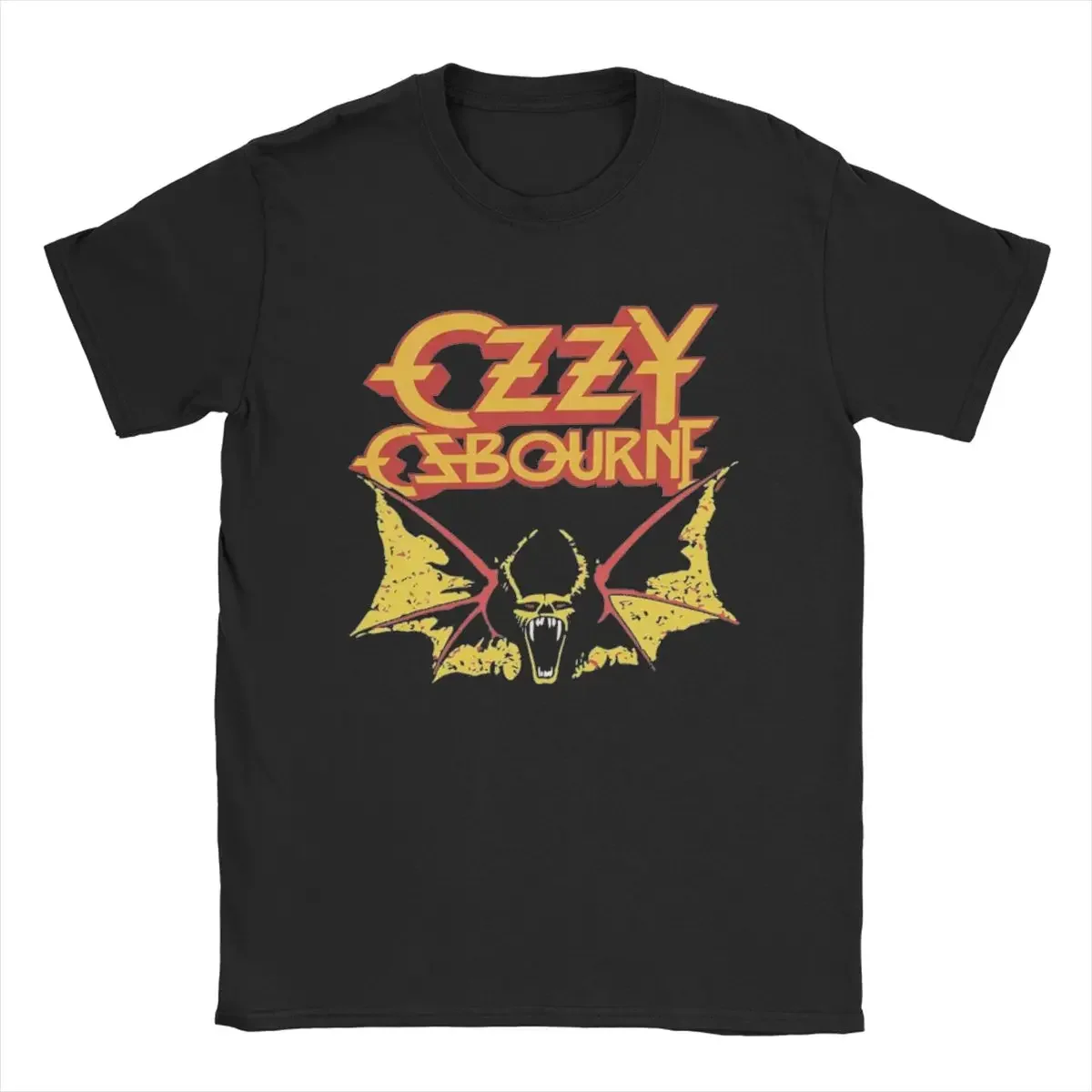 Men Ozzy Osbourne T Shirt Pure Cotton Tops Fun Short Sleeve Crewneck Tee  Graphic T-sAnime  T-shirts for  Cl