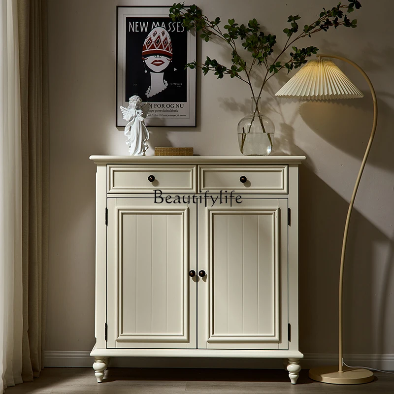 

Solid wood shoe cabinet simple modern entrance cabinet