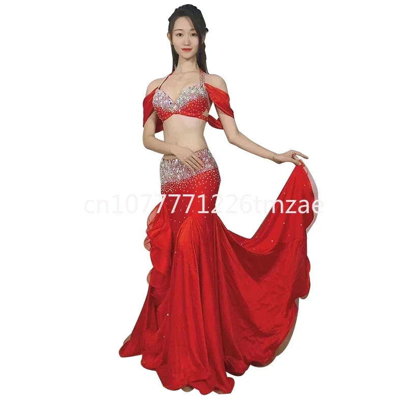 Professional Performance Set Children's Women's Belly Dance Suit Girls Oriental Dance Costume