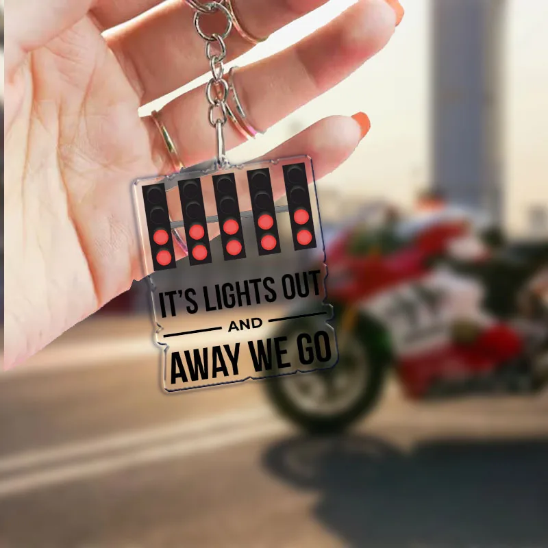 Fast Furious Racing Motorcycle Keychains for Accessories Bag Bicycle Helmet Driver Pendant Key Chain Keyring Jewelry Fans Gift