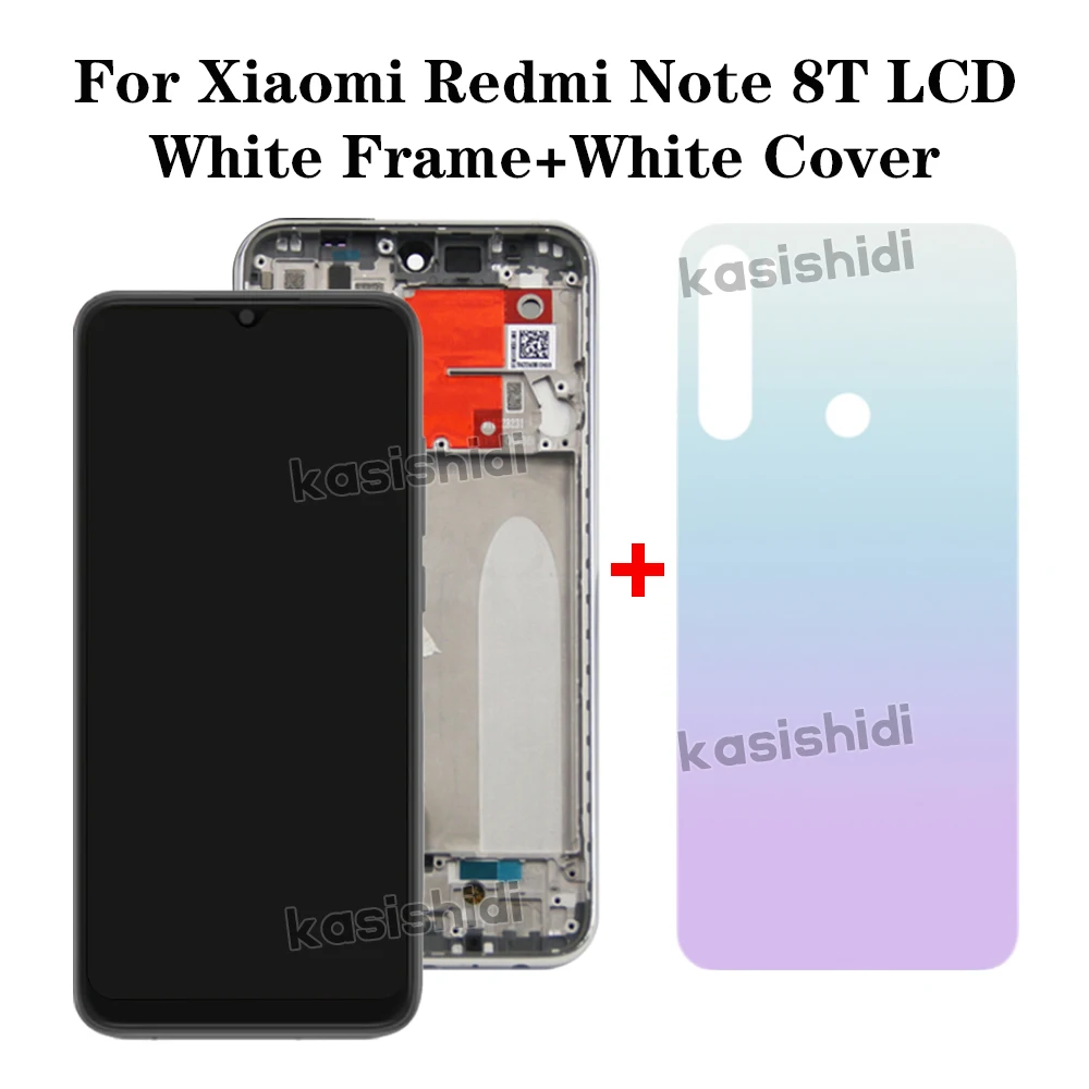 6.3\'\' LCD For Xiaomi Redmi Note 8T Display Touch Screen Digitizer Assembly Display M1908C3XG Replacement Parts 100% Tested