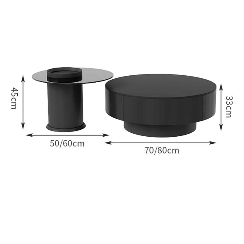 hh-Unique Aesthetic Minimalist Side Table Space Saving Coffee Tables Creative Couchtisch Wohnzimmer Living Room Furniture*