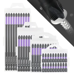 Non-Slip Impact Batch Head Strong Magnetic Cross High Torque Hardness Screw Waterproof Ph2 Screwdriver Bits Set