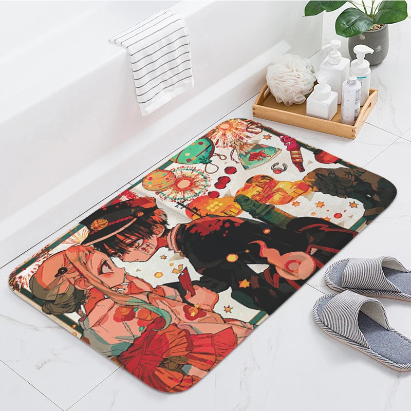 

Bath Hallway Foot Mat Non-slip D-Hanako D-Kun Anime Custom Doormat Balcony Bedroom Rug Kitchen Living Room Floor Carpet Home