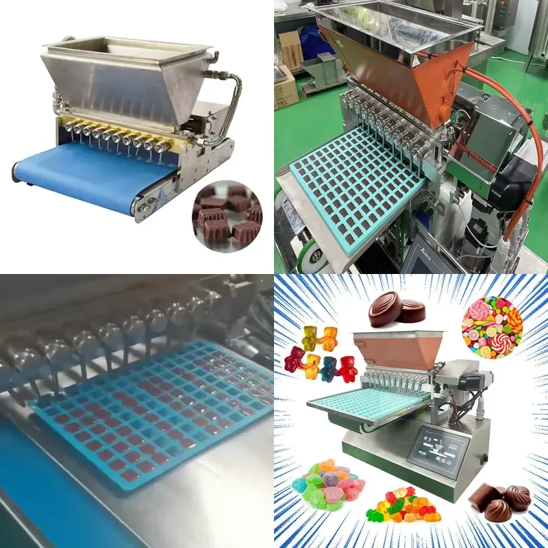 Jelly Filled Chocolate Candy Making Machine Cotton Sugar Candy Making Vending Machine