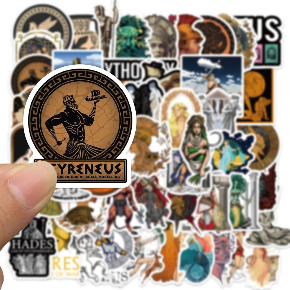 50Pcs Greek Mythology Aesthetics Stickers Vinyl Waterproof Stickers for Water Bottle Laptop Phone Skateboard Kids Toy Gifts