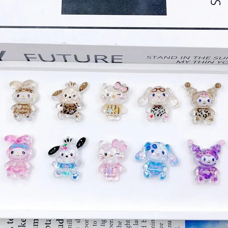 New Cut Surface Full Body Hello Kitty Cartoon Sticker High-end Feeling DIY Resin Set