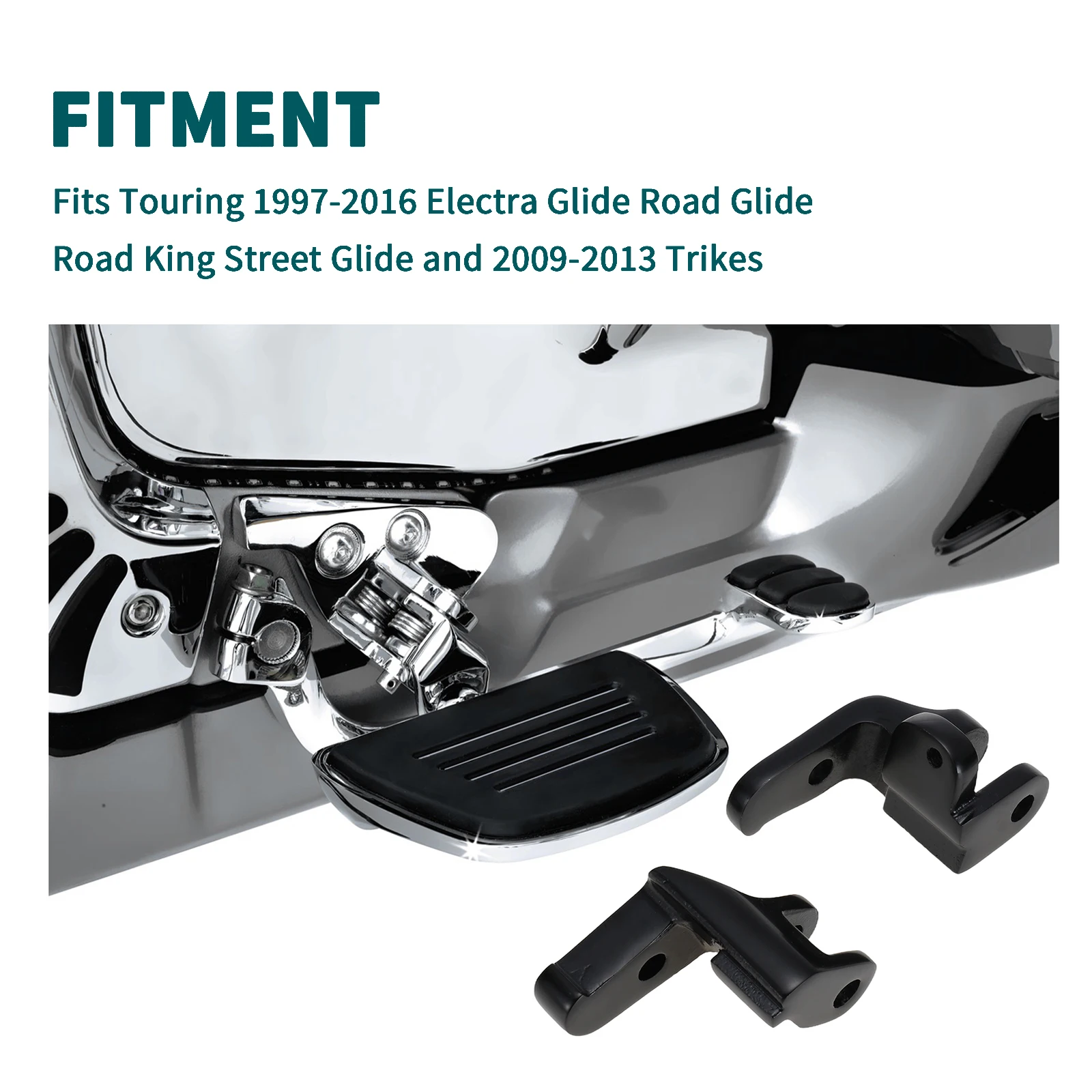 Touring Driver Floorboard Relocation Bracket for Harley Road Glide Electra Glide Street Glide Road King 1997-2016