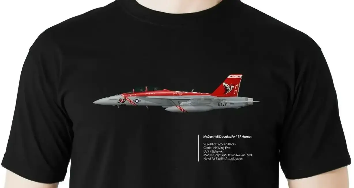 

Aviation Themed FA-18F Super Hornet Shipborne Combat Attack Aircraft T-Shirt. Summer Cotton Short Sleeve O-Neck Mens T Shirt New