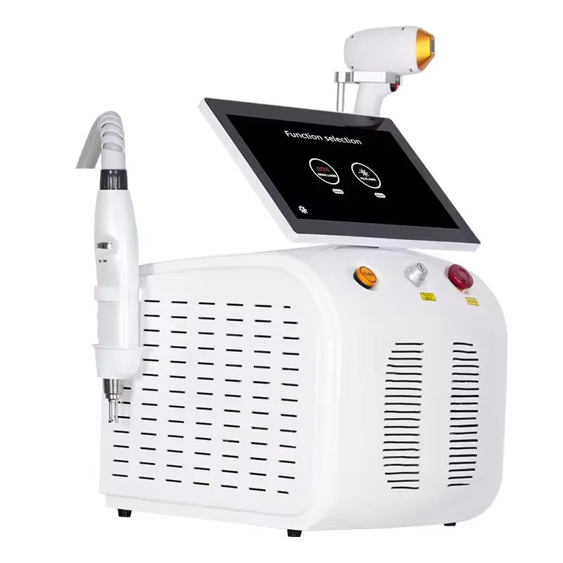 Sopraanijs Titanium Diode Laser Shr Ontharing Picotech Nd Yag Tattoo Verwijdering 2 In 1 Huidverjonging Schoonheidssalon Apparatuur