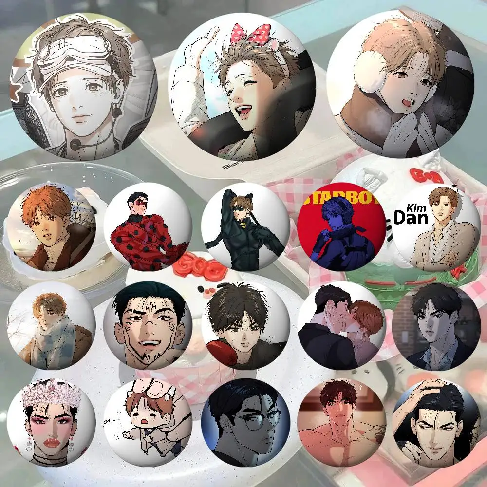 

Manhwa J-Jinxs Brooches Stylish Ornament Pins Exquisite Round Badge Bag Accessories Jewelry Gifts