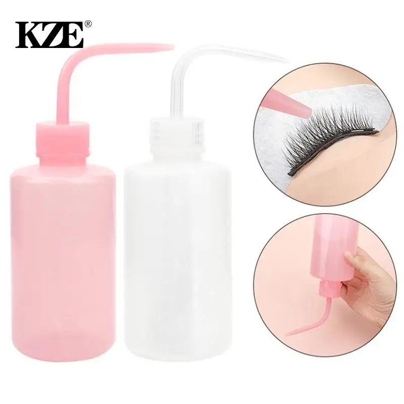 250ml Eyelash Extension Elbow Flush Bottle Wash Squeeze Bottle Non-Spray 4 Colors Tattoo Diffuser Soap Supply Wash Bottle