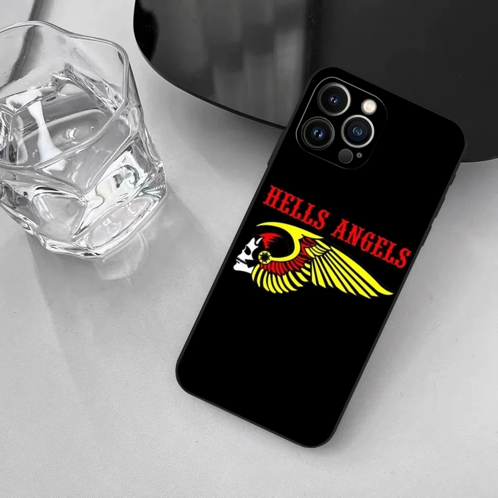 Hells Angels Phone Case for iphone 13 11 15ProMax 14 12 16Pro Xs Max Mini Xr X 7 8 Plus Shell Coque