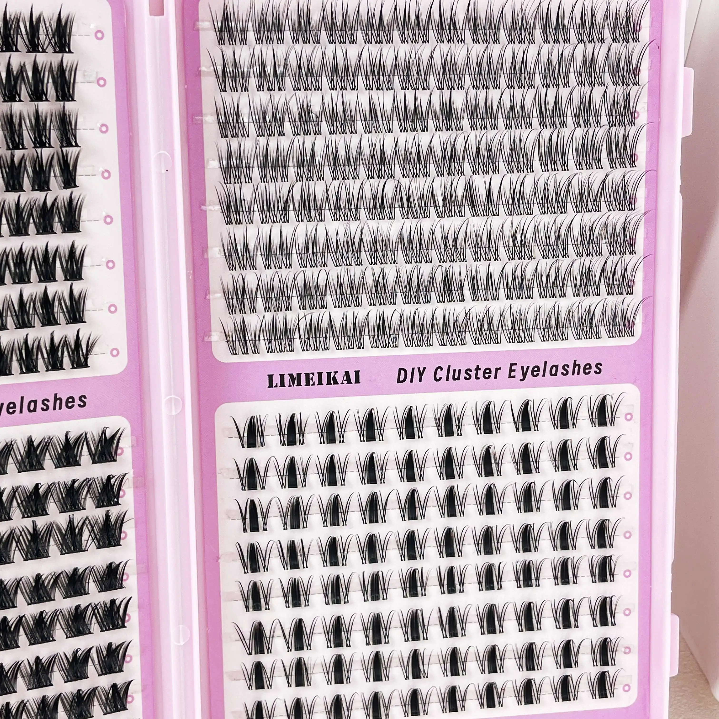 400 Stück C-Curl 3D Faux Mink Wimpernbuch, Flauschige Weiche Kurze Einzelwimpern, Große Kapazität für DIY-Wimpernverlängerungen – Detail 6