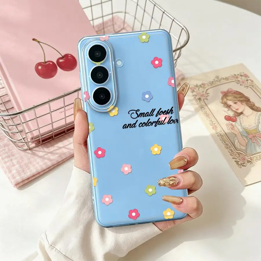 Color Mini Flower Phone Cover Case for Samsung Galaxy A52 A37 A36 A13 A57 A26 A24 A25 A51 A14 A16 A55 A23 A33 A52 A56 A27 A54