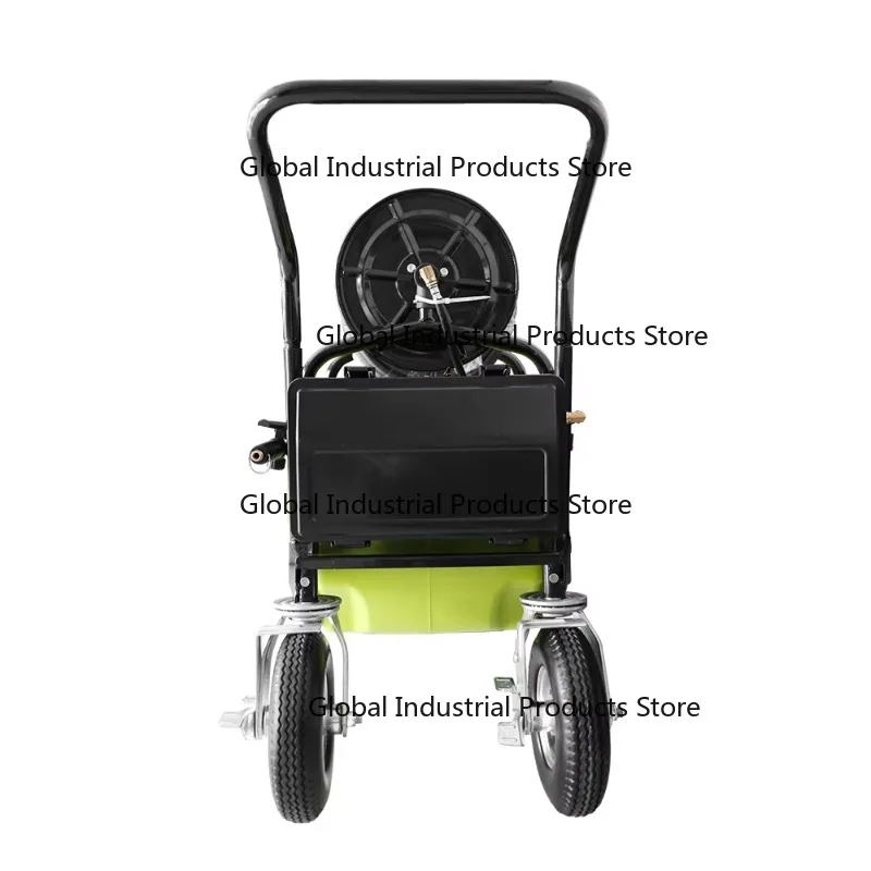 60L Electric Garden Sprayer Cart with Pesticide Pump Battery Powered Trolley for Agriculture Wheel Equipped Garden Tools