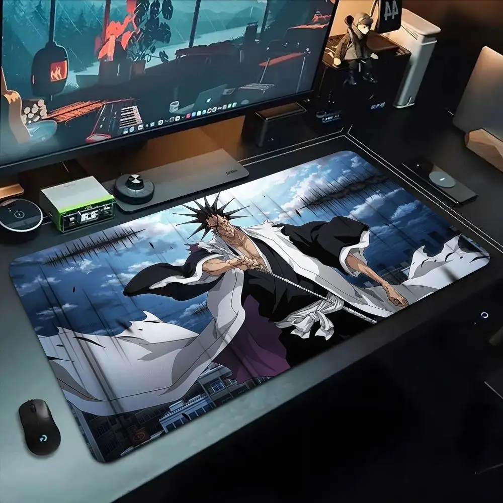 Bleach Kenpachi Zaraki Mouse Pad 500X1000 mm Large Gaming Mousepad Gamer XL Rubber Otaku Keyboard Pad Laptop Desk Mat