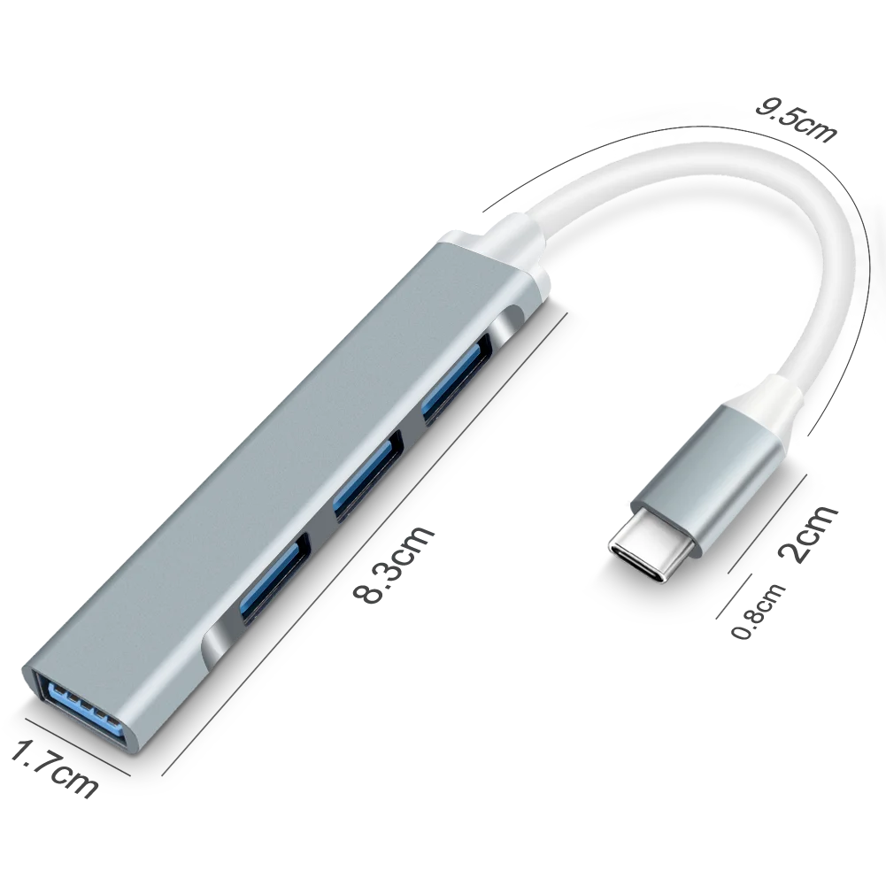 USB C HUB 3.0 Type C 3.1 4 Port Multi Splitter Adapter OTG USB for Mobile Phone PC Accessories Multiport HUB 4 USB 3.0 2.0 Ports