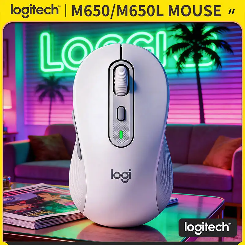 

Logitech M650 Wireless Mouse - Sustainable Build, Advanced Optical Sensor, 90% Quieter Operation, 20-Month Bluetooth Battery