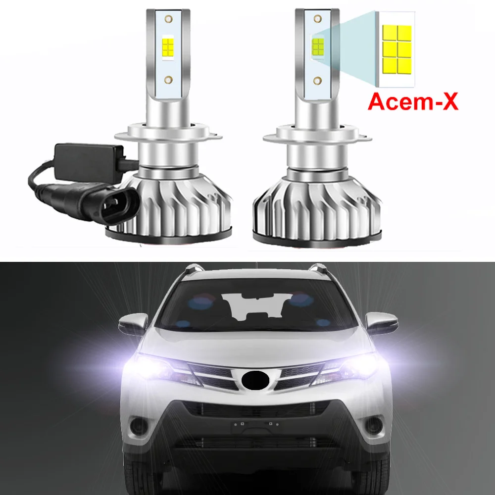 2Pcs For Toyota RAV4 RAV 4 2013 2014 2015 Led Headlight Bulbs High Low Beam Car LED Headlamp