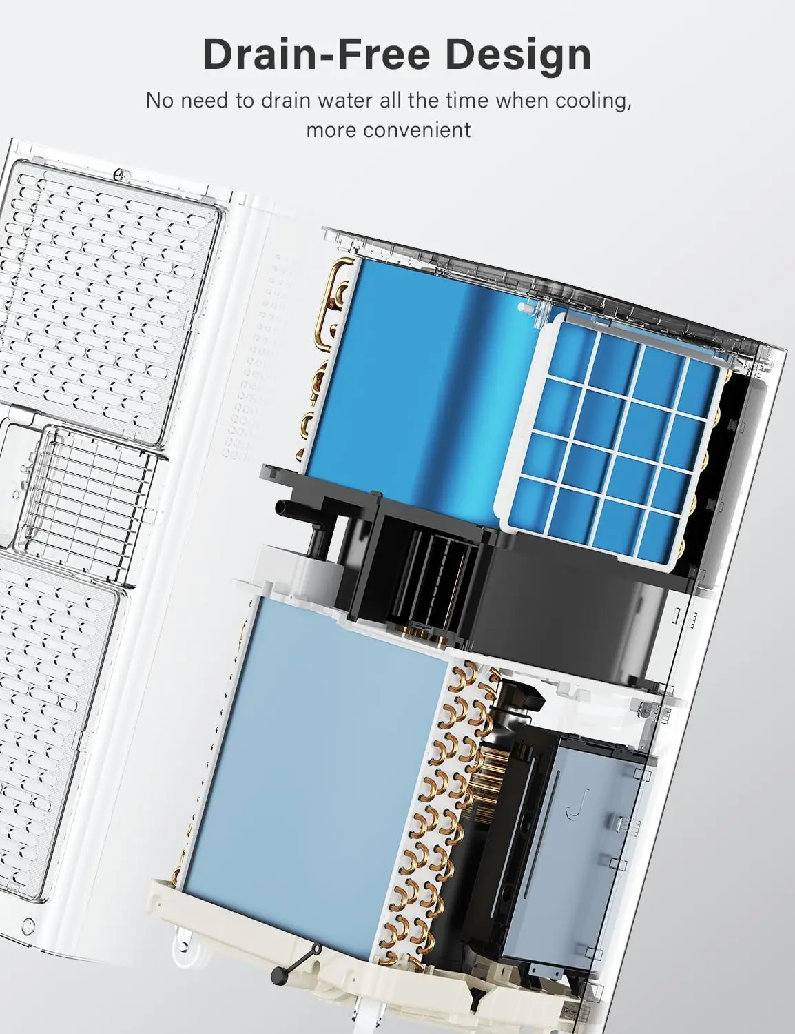 مكيفات هواء محمولة بقدرة 12000 وحدة حرارية بريطانية، وحدة تيار متردد لغرفة النوم مع 4 أوضاع تبريد/مزيل الرطوبة/مروحة ونوم، حتى 400 قدم مربع، 45 ديسيبل كو