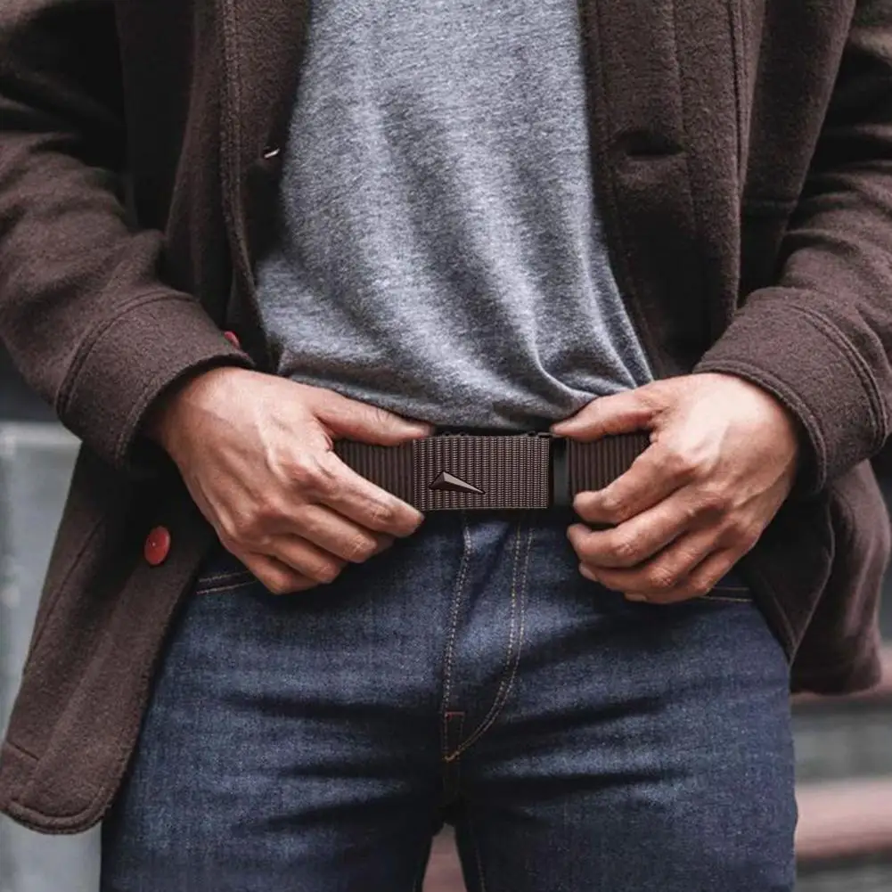 Мужской нейлоновый мужской ремень с автоматической пряжкой для мужчин, холщовые ремни в стиле милитари, высококачественные ремни с автоматической пряжкой, повседневные