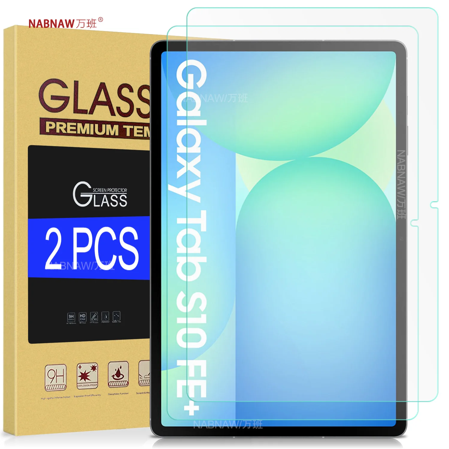 For Samsung Galaxy Tab S10 FE Plus Full HD Tempered Glass Screen Protector On Galaxy Tab S10 FE+ 13.1 Scratch Proof Film