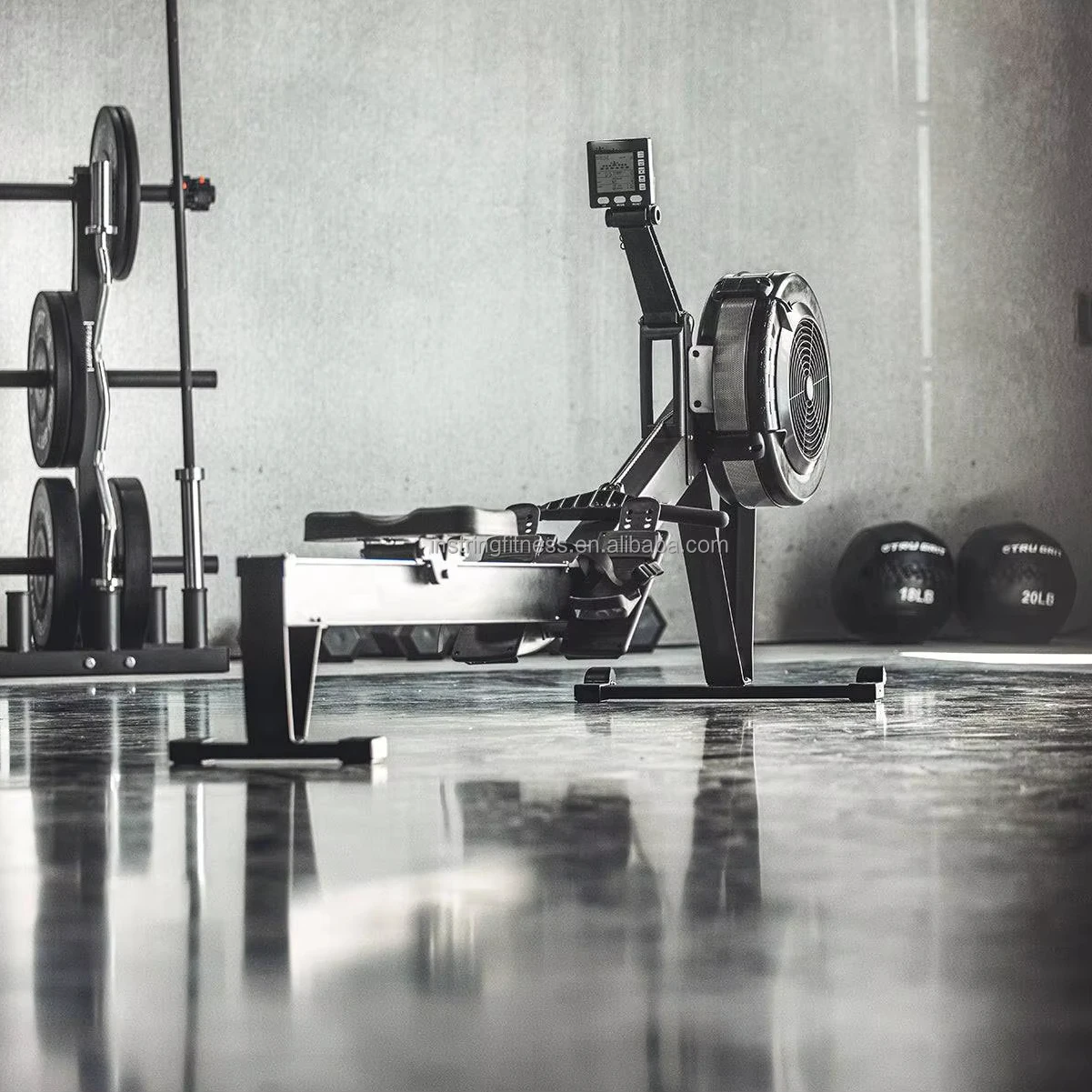 

Instring Foldable Commercial Home Gym Fitness Equipment Cardio Training Rowing Equipment Club Air Rower Rowing Machine