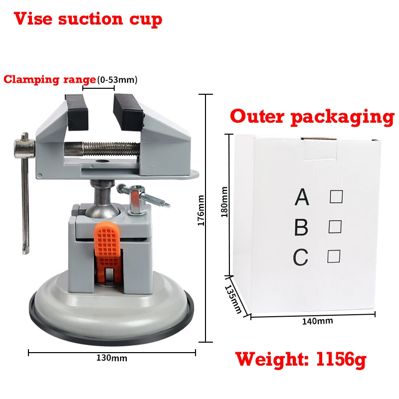 360° Table Swivel Vise Woodworking Grinder Accessory Electric Drill Stand Holder Multifunctional Bracket Used for Dremel