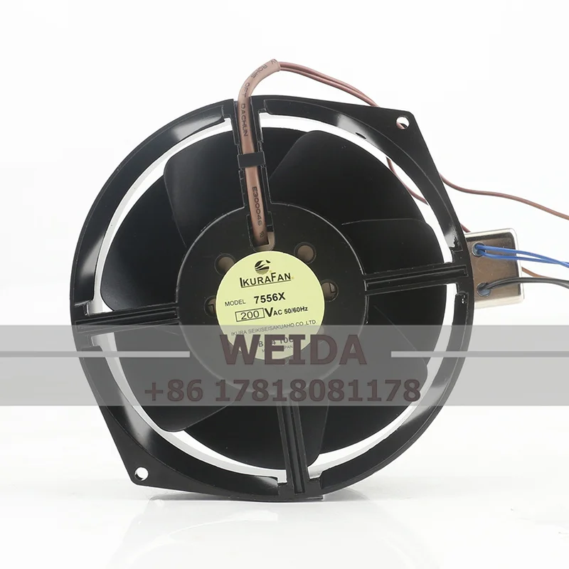 

Вентилятор IKURA 220 В 230 В 240 В AC200 В 50/60 Гц DC EC 17055 172x150x55 мм 17 см металлический датчик высокой температуры 7556X охлаждающий вентилятор