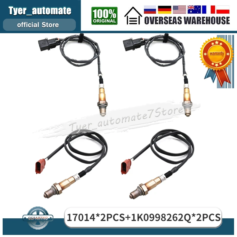 

Upstream & Downstream Oxygen O2 Sensor 17014 1K0998262Q For 2004-2007 VW Touareg 4.2L V8 2004-2006 Audi A8 Quattro 4.2L V8