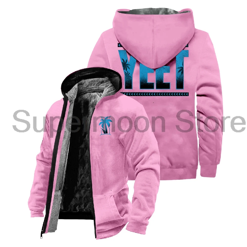 Jey Uso Yeet Jaqueta de Inverno Manga Comprida para Homens e Mulheres, Hoodie Unisex, Streetwear, Parkas, Casaco Zipper