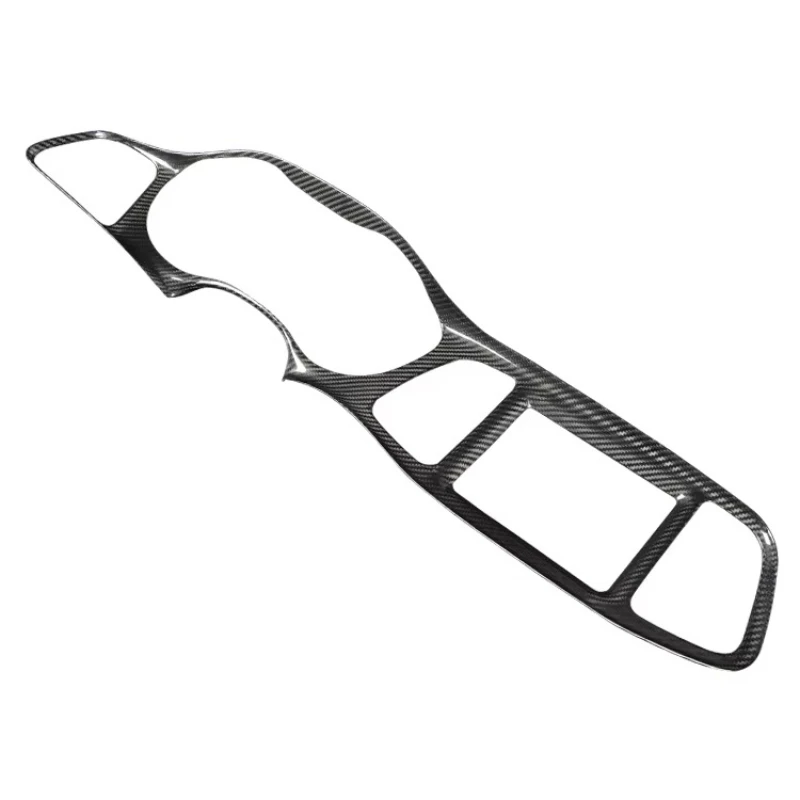 

Накладка на центральную консоль из настоящего карбона для Dodge Challenger SRT, аксессуары для интерьера, декор для автомобиля