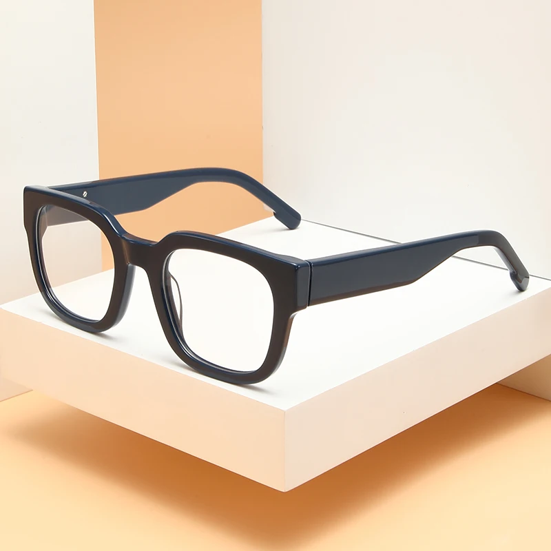 Square Acetate Glasses Frame Men Simple Business Eyeglasses Frames Women Colorful Fashion Optical Prescription Eyewear VA5515