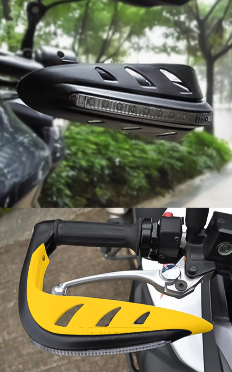 

Off-road Vehicle Motorcycle Accessories Modified Aluminum Alloy Hand Guard 22mm Anti-drop Hand Guard with Light