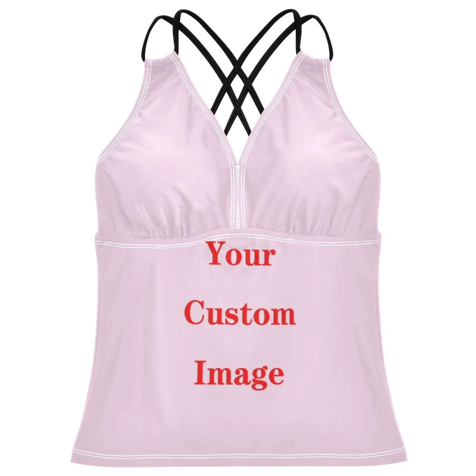 New Sexy Bikini top Customizing images Female Handwork Swimming Suit For Women Swimwear Tankini Tank top