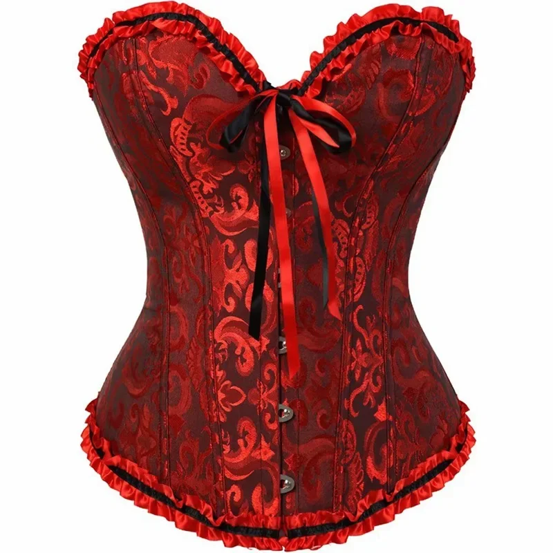 Corsets Bustiers for Women Overbust Corset Top Corselet Vintage Gothic Sexy Costume Plus Size Corsetto Korsett