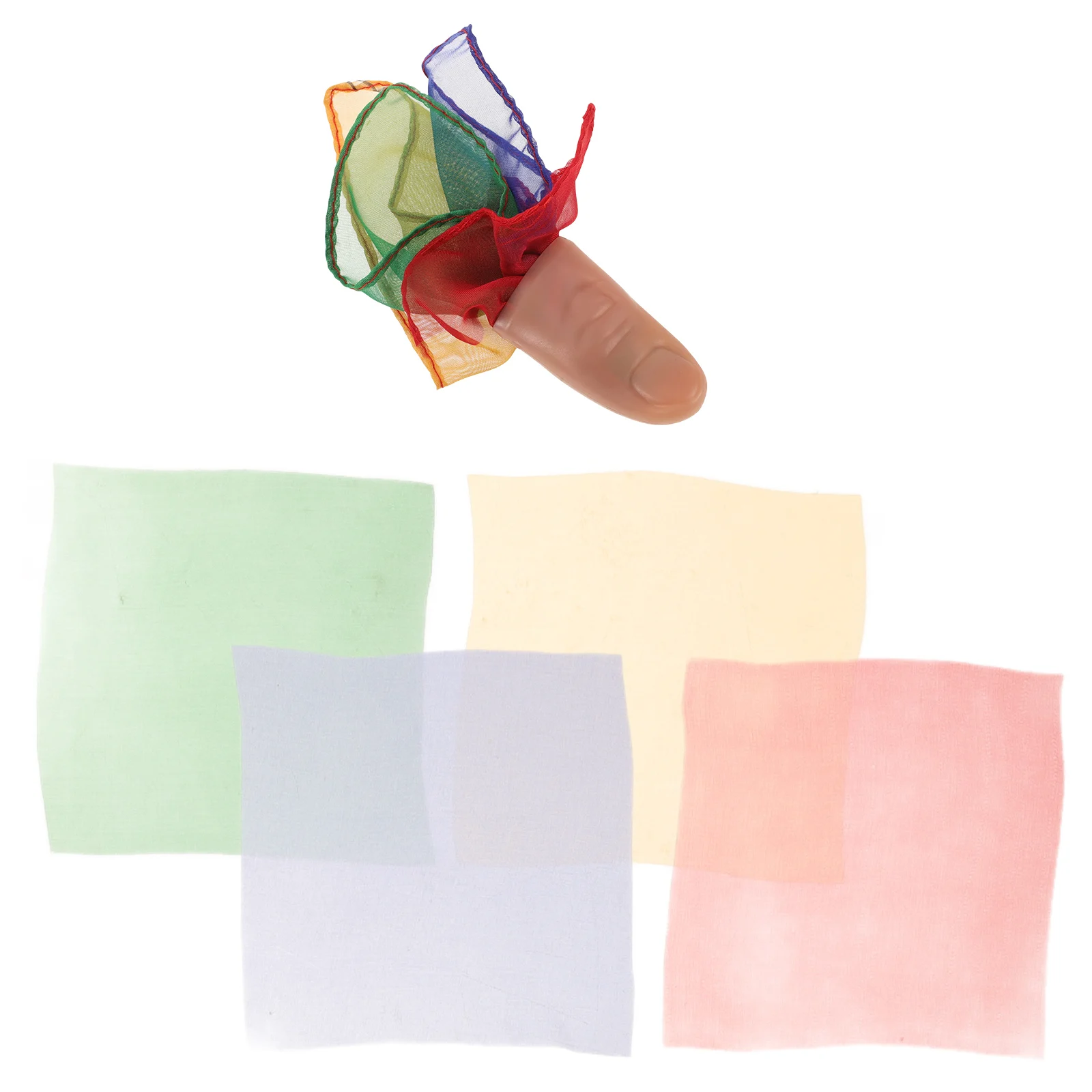 Realistic Fake Thumb Tip Prop Vanishing Silk Trick Close Up Illusions Disappearing Finger Gimmick Magician Halloween