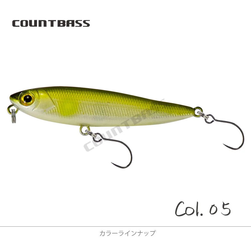 COUNTBASS Wobbler Topwater 55mm 2-3/16" 3g 1/8 oz. Schwimmender Köder, Bleistiftstopfen, Angler-Angelköder, La Peche Au Leurre Hardbaits – Detail 16