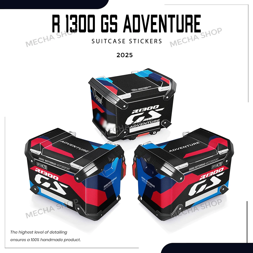 

Наклейка на чемодан для приключений на 2025 R1300GS, мотоциклетные чехлы для багажа, защитная наклейка, наклейка на чемодан, наклейки на мотоцикл