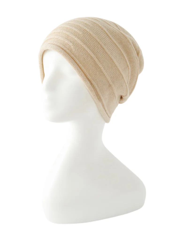 純カシミヤニット帽ユニセックス秋冬新スタイル暖かいツイストボールハット小顔効果防寒帽子