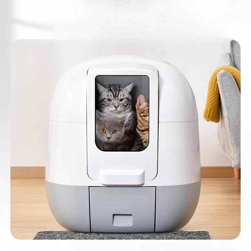 Automatic cat litter box intelligent cleaning cat litter machine fully enclosed deodorizing cat toilet shit shoveling machine