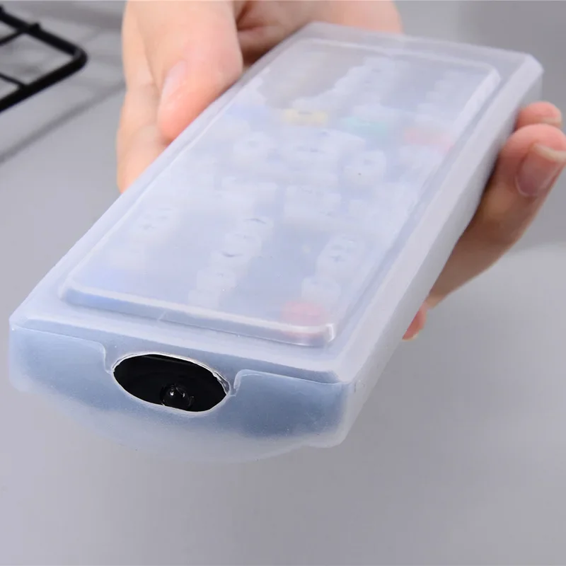 1Pcs Transparent Silicone Remote Control Cover TV Air Condition Remote Control Case Holder Anti-dirt Dust-proof Protective