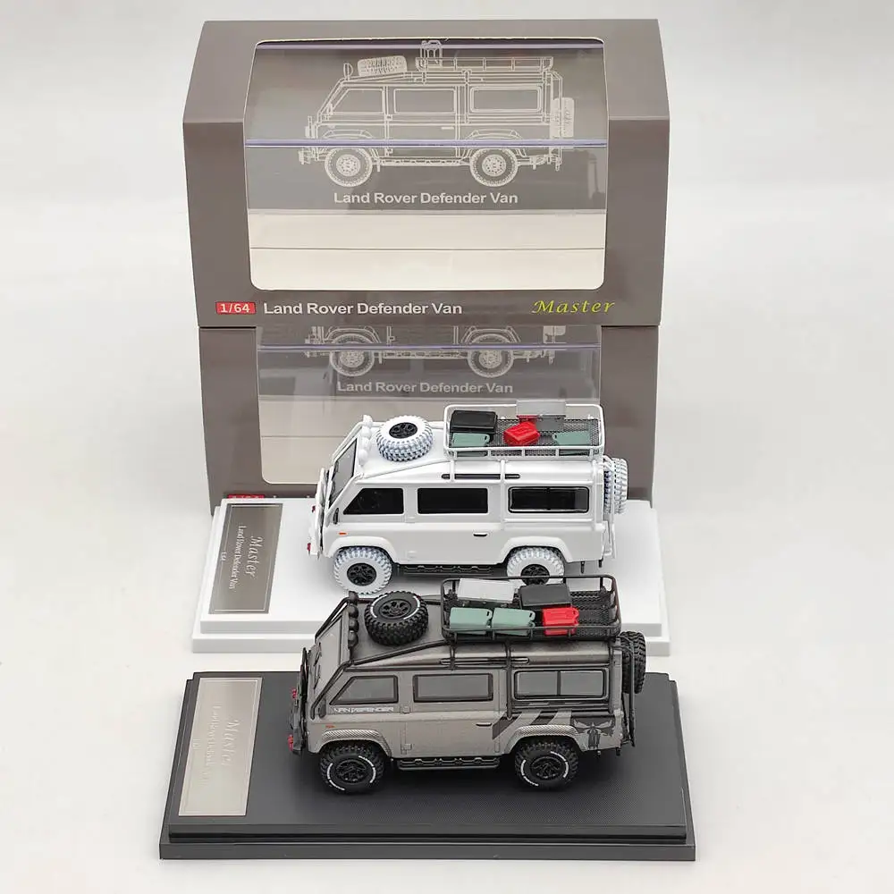 Master 1/64 Defender Van Camp Diecast Toys Car Models Limited Collection Vehicles Gifts