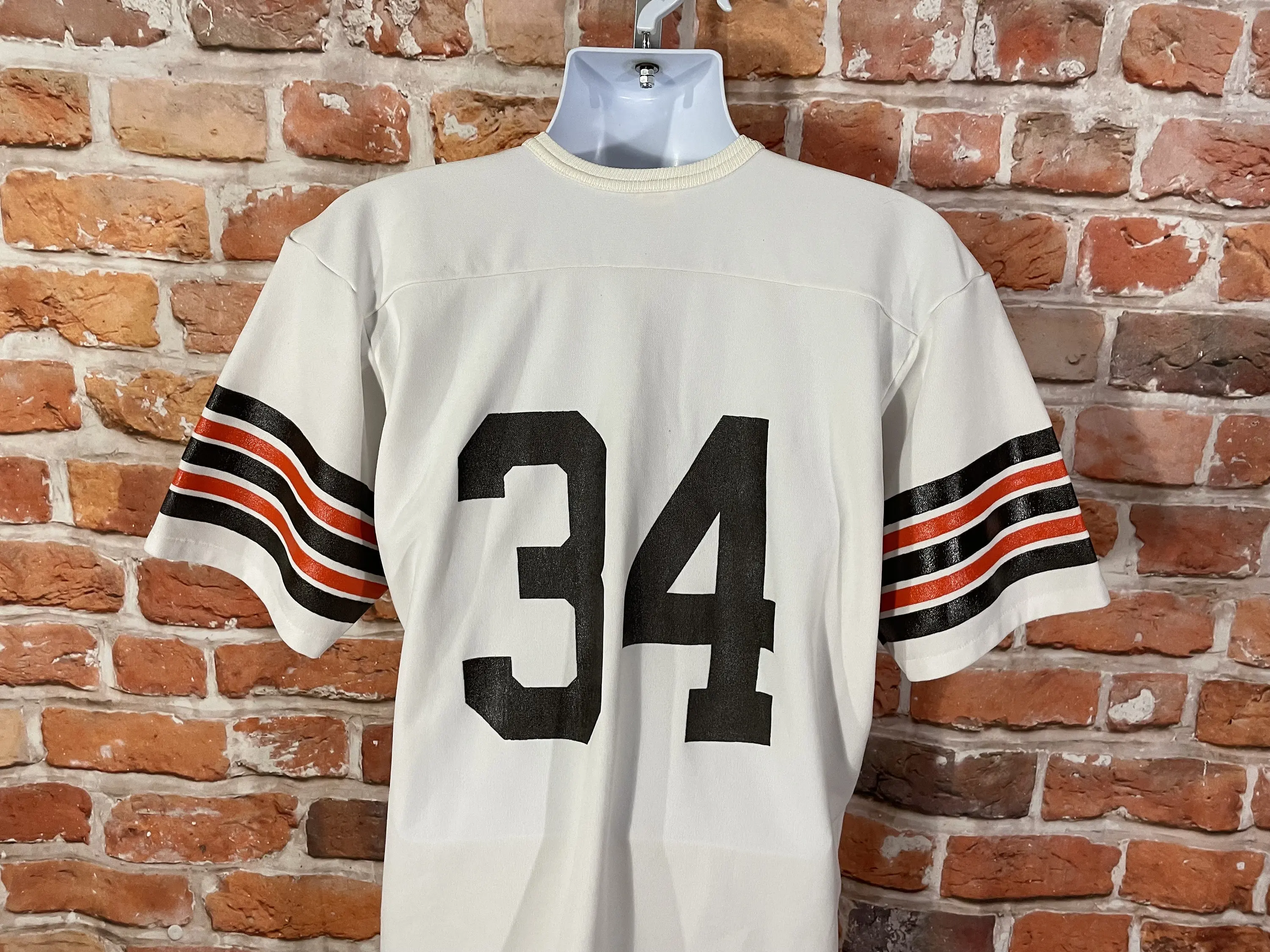 Rollins' 80s Cleveland Browns Kevin Mac size 34 Retro Soccer Shirt Quick Drying Breathable Short Sleeved T-shirt Men's Top